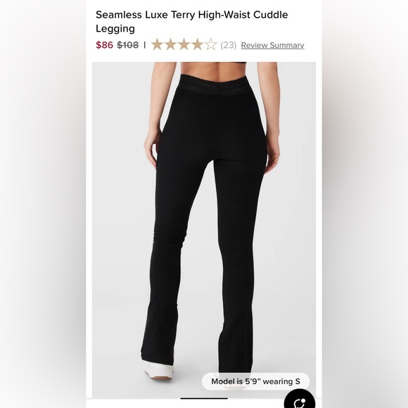 ALO Yoga Black Boot Cut Pants - Picture 3 of 6